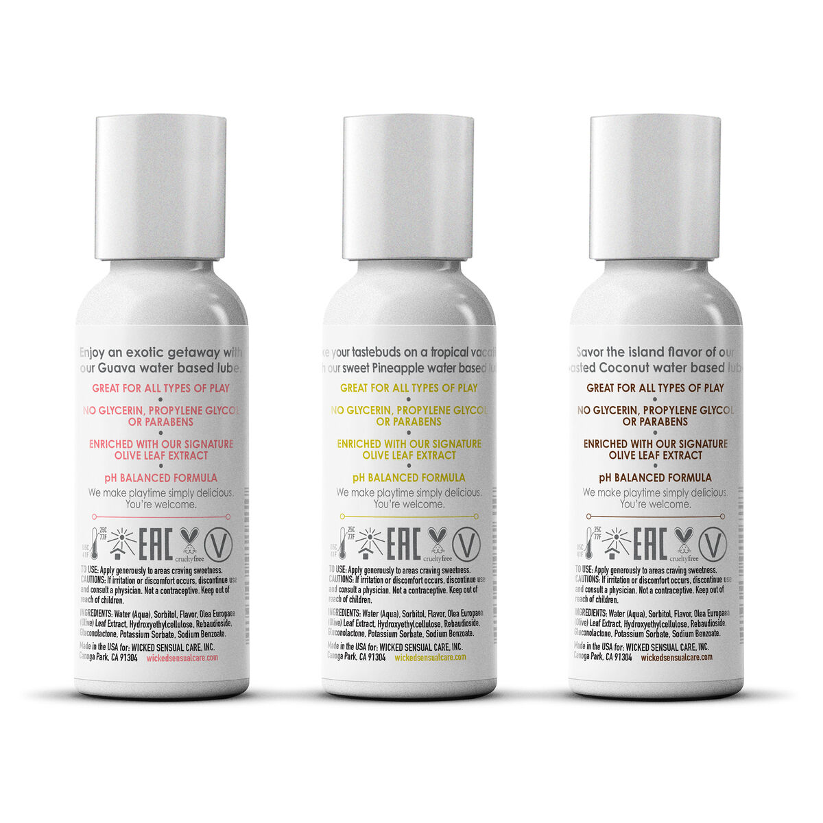 Gleitmittel Wicked Sensual Care 3 x 30 ml
